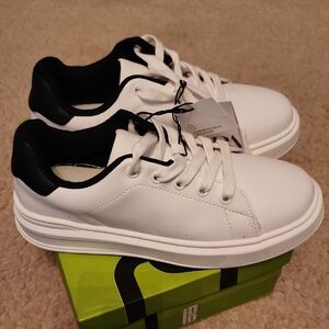 Zara Kids White and Black Sneakers